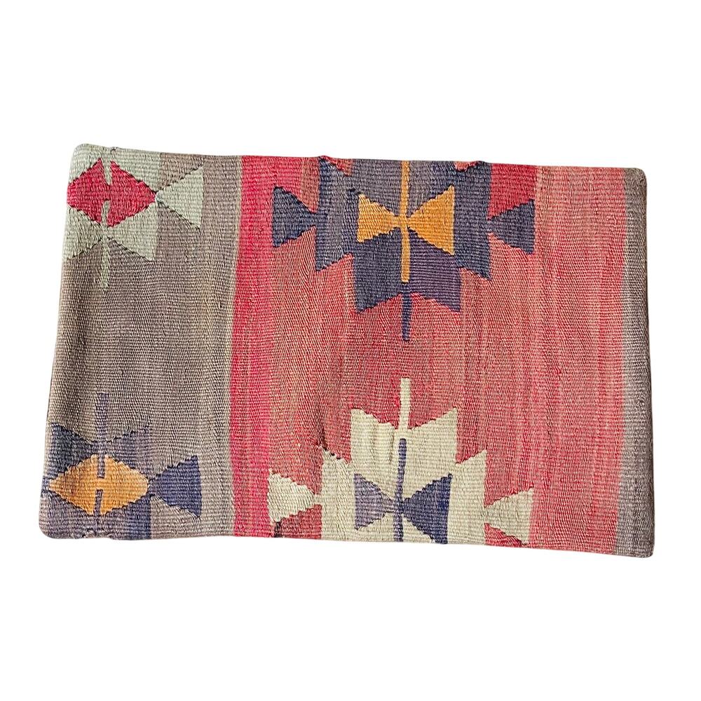 Wool Turkish Kilim Ethnic Boho Rectangle Pillow Cover